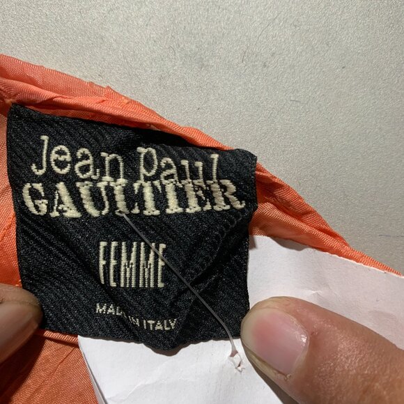 Jean Paul Gaultier Slinky Coral Sheer Strappy Dress - Picture 4 of 4